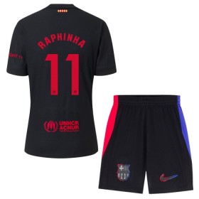 FC Barcelona Raphinha 11 Børn Udebane 2024-25 - Fodboldtrøjer (S/S)